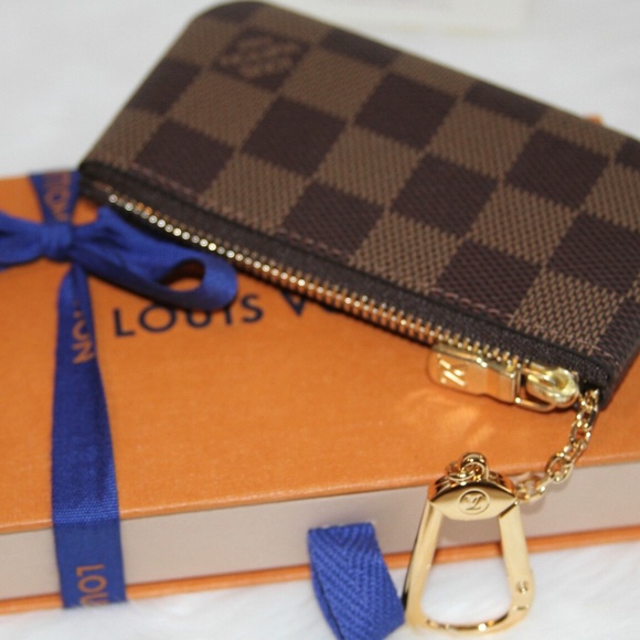 New! LOUIS VUITTON Key Pouch Damier Ebene Made in France - Picture 4 of 8